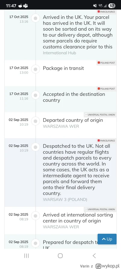 Varin - Paczka z kocykiem i ubrankami dla wnuczki wyslana z Polski normalnie jako pac...
