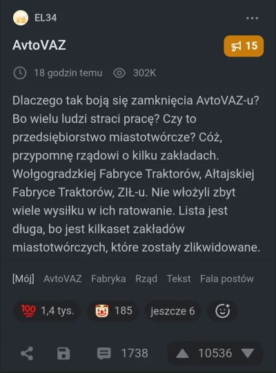 jutokintumi - Ruscy panikują, że zamkną AvtoVaz, czyli spółkę produkująca samochody. ...