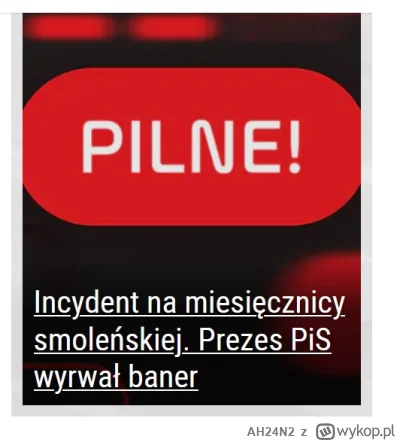 AH24N2 - Jesli wyrwanie baneru mamy w kategorii  pilne to? 
   Jesli   bedzie nam cos...