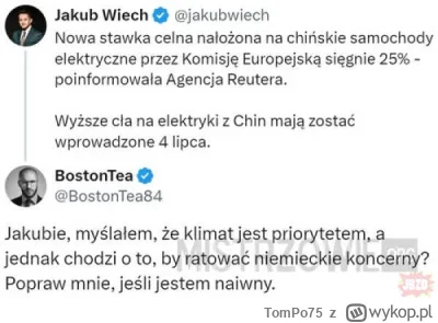 TomPo75 - Ale jak to tak? Ratowac niemieckie koncerny wbrew ekologizmowi?!
A no tak, ...