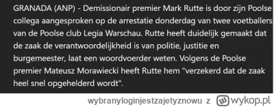 wybranyloginjestzajetyznowu - Rutte właśnie powiedział Mateuszowi że ta sprawa z kibo...