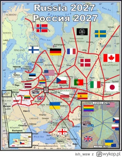 ish_waw - Przedstawiam ostatecznie wypracowany plan podziału Rosji na strefy okupacyj...