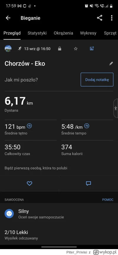 Piter_Privisi - 74 063,25 - 6,17 = 74 057,08

Regeneracyjny. Chłodno, mży, nieprzyjem...