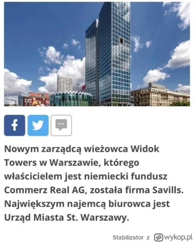 Stabilizator - Czy prawdą jest ze w Warszawie w 2022 roku Trzaskowski sprzedał Niemco...