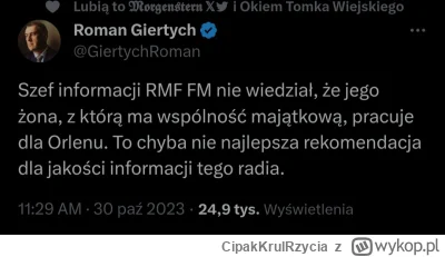 CipakKrulRzycia - #rmf #giertych #polityka #orlen