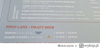 Muszczyna - Cena piwa 20zl. Ale wymyslilem sposob: kupuje jedno a potem dolewam z tor...