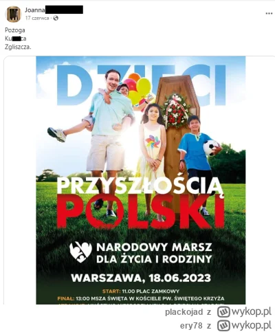 e.....8 - Pani Joana ( ta od aborcji i samobójstwa) komentuje plakat z hasłem :

 "Dz...