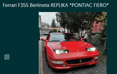 pogop - Myślałem, że takie wynalazki wymarły już, ale nie, są jeszcze repliki Ferrari...