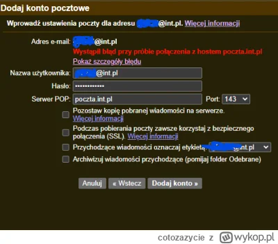 cotozazycie - @jakuba94: 

Nijak to nie chce przejść.

Sprawdzam wszystkie możliwe po...