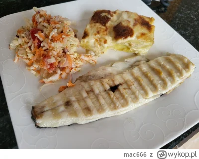 mac666 - Grillowany filet z pstrąga, surowka z pekińskiej "czyszczenie lodowki" i zap...