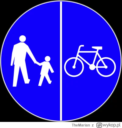 TheMarian - To nie jest „chodnik ze śmiesznie narysowanym rowerem” tylko ciąg pieszo ...