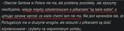 IdillaMZ - Santos mówił wraz z objęciem kadry, że od dzisiaj staje się Polakiem i bie...