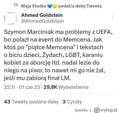 tymirka - Hipokryzja lewactwa nie za granic. Maja Staśko retweetuje dalej tego tweeta...