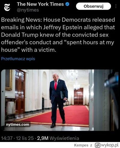 Kempes - #polityka #trump #bekazprawakow #bekazkonfederacji #bekazpisu #usa #epstein ...