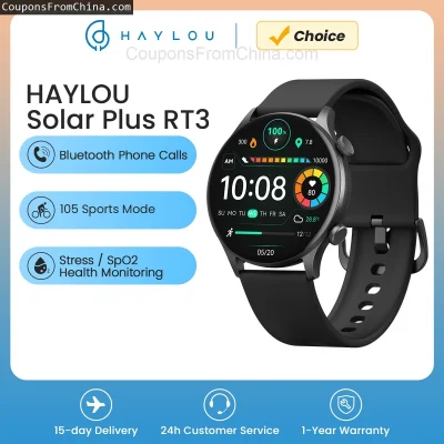 n____S - ❗ HAYLOU Solar Plus RT3 Smart Watch
〽️ Cena: 32.09 USD (dotąd najniższa w hi...