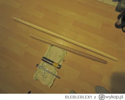BLEBLEBLEX1 - @strazak_piroman: Drugi dwuręczny 110 cm  też już nabity ale jeszcze ni...