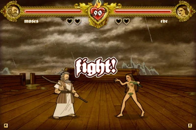 dalekosieznyDzezail - @TrudnyMinus polecam taka gierkę "Bible Fight". Można p-------c...