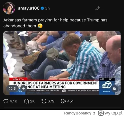 RandyBobandy - Przewiduje się, że jedna trzecia rolników z Arkansas zbankrutuje w prz...