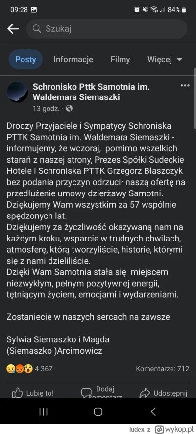 Iudex - Aferka w Karkonoszach. Najemcy najpiekniej polozonego schroniska w Karko idą ...