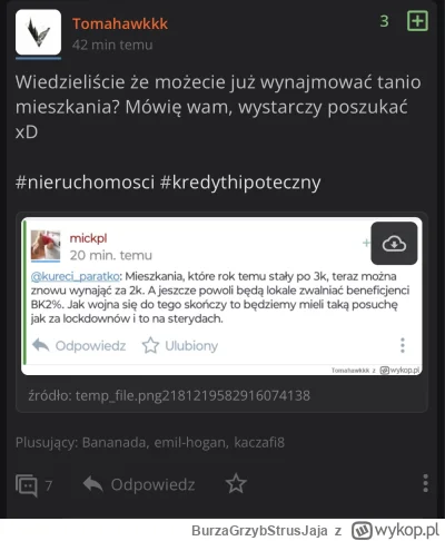 BurzaGrzybStrusJaja - Przewidziałem, że ten wpis po wyjaśnieniu jego autora zdjęciem ...