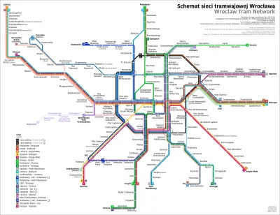EWRNB - Schemat sieci tramwajowej we #wroclaw ##!$%@? #mpkwroclaw