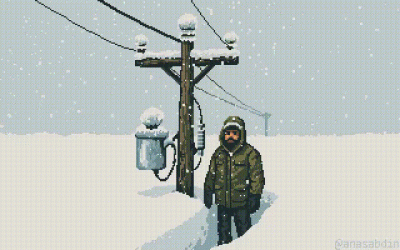 GARN - #pixelart #gif autor: Anas Abdin | Lineman