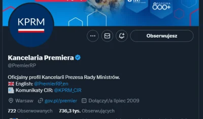 Davvs - Cudownie po 8 latach dodać profil KPRM do obserwowanych ( ͡° ͜ʖ ͡°)
#sejm #rz...