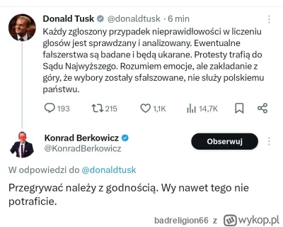 badreligion66 - #wybory #polityka 2 minuty więc nawet nie doczytał co fur Donald napi...