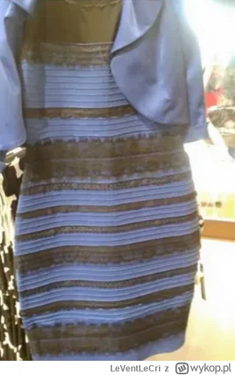 LeVentLeCri - Pamiętacie internetowy spór o kolor tej sukienki? Ja zawsze widziałam n...