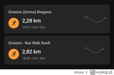 Kinior - 89 638,94 - 5,10 = 89 633,84

Run Walk Run® Złota Mila 5,29 min/km :) dało w...