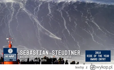 leehy - Niemiecki surfer Sebastian Steudtner na 35m fali, Nazare, Portugalia. #surfin...