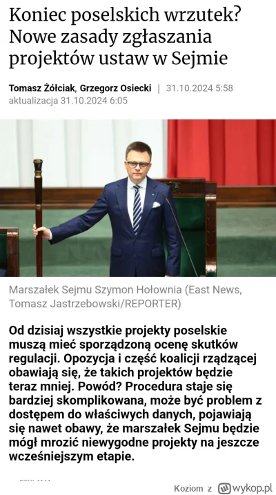 Koziom - Pan marszałek jak zawsze z RiGCZem.

https://wykop.pl/link/7578031/koniec-po...
