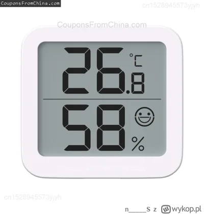 n____S - ❗ Xiaomi MIIIW S200 Thermometer Hygrometer
〽️ Cena: 6.99 USD
➡️ Sklep: Bangg...