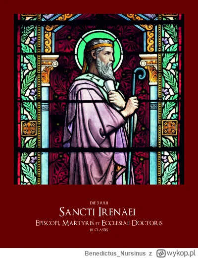 BenedictusNursinus - #kalendarzliturgiczny #wiara #kosciol #katolicyzm

środa, 3 lipc...