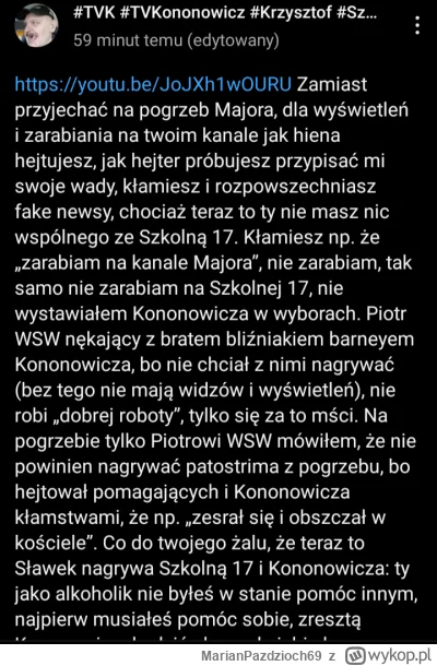 MarianPazdzioch69 - Ekośmietniku nie wiem czy ty wiesz ale Menel powiedział na którym...
