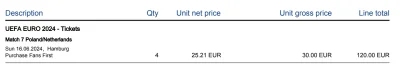 kcpi - WYMIENIĘ

4 Bilety Polska - Holandia, Hamburg na 4 bilety Polska - Austria, Be...