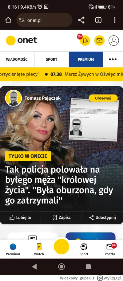 Wioskowy_gupek - Jacy teraz wszyscy obruszeni (jest takie słowo!!!),
Onet też nagle b...