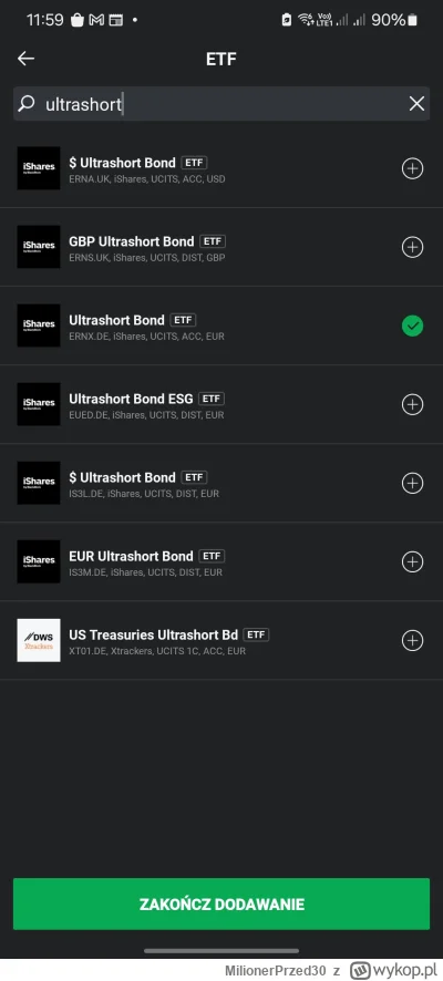 MilionerPrzed30 - @krash  @Qrka wpiszcie sobie Ultrashort na XTB