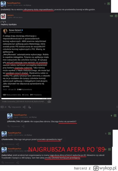 harcerz - >czy wycofać się z narracji o "licznych nieprawidłowościach"

@smutny_kojot...