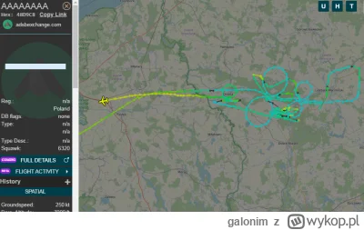 galonim - Drugi dzień z rzędu czegoś szukają

#flightradar24 #lotnicwo