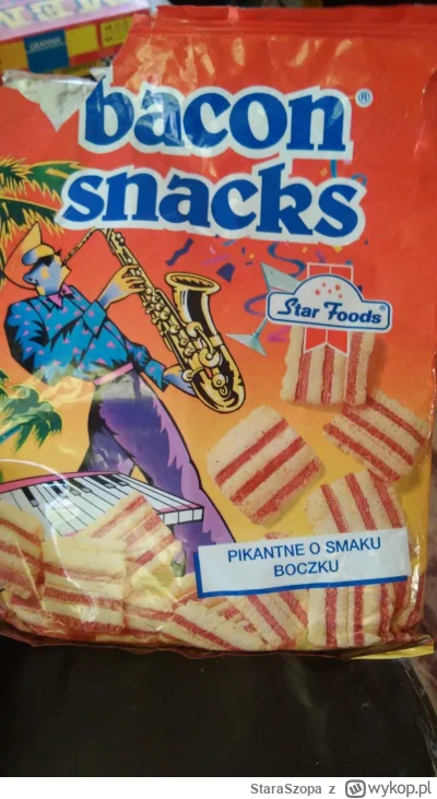 StaraSzopa - @nonszalancki: Jak ktoś ma feelsy na snacki bekonowe z saksofonistą, to ...