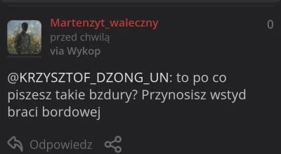 Martenzyt_waleczny - Pojechałem mu po rajtuzach
Dobrze mu