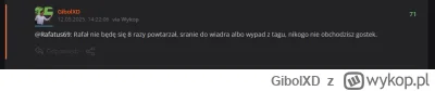 GibolXD - @Rafatus69 jak tam sie czujemy?