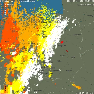 MamByleJakiNick - @w011 wczoraj większa część Polski była objęta burzami