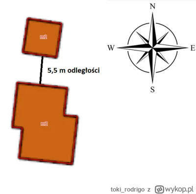 toki_rodrigo - Zadanie z matematyki, ale życiowe. Mam na posesji dwa domy z których t...