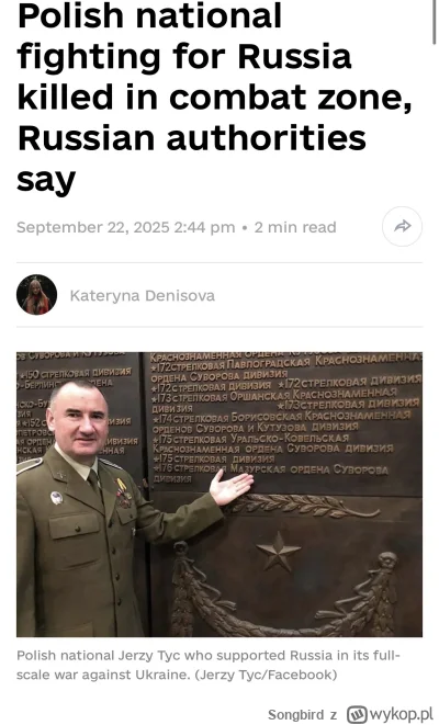 Songbird - Dobrze że zdechł 
#ukraina #wojna #polskieonuce