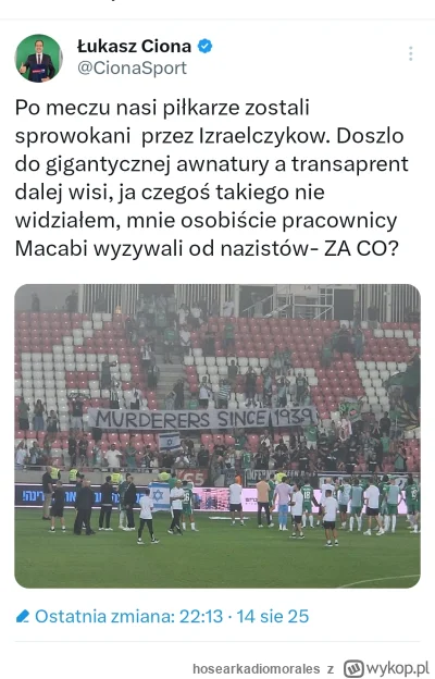 hosearkadiomorales - #mecz ten naród jest przeklęty