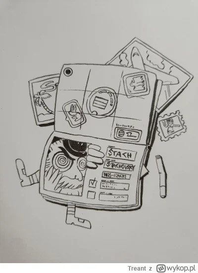 Treant - #inktober #inktober2024 #rysujzwykopem paszport typu shitpost xd