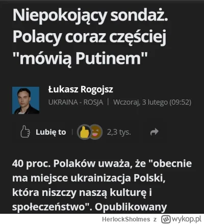 H.....s - Polacy nie mówią "Putinem", tylko Dmowskim. 

Tak, obecnie trwa ukrainizacj...