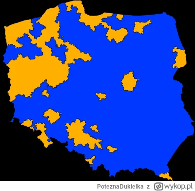 PoteznaDukielka - Jak by wyglądała Polska, gdyby faktycznie dokonać podziału na pro-P...